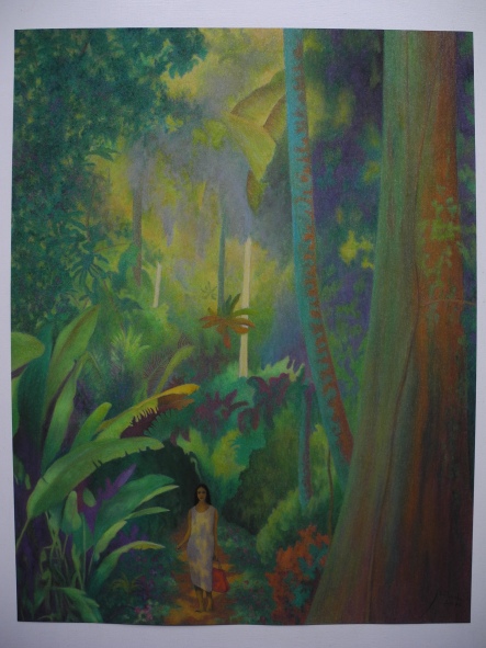 Strolling on the jungle path