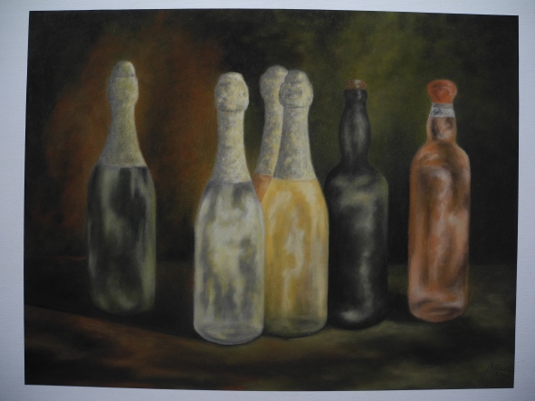 Still life - Six bottles