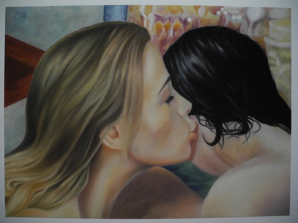 Two girls in the bathing-tub
