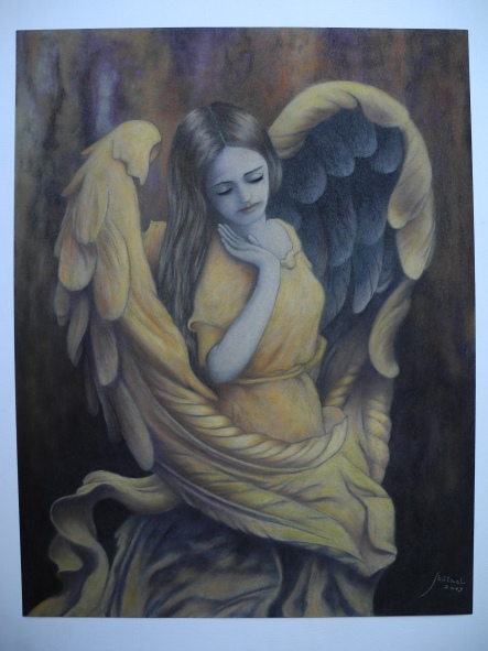 The angel standing in the sun
