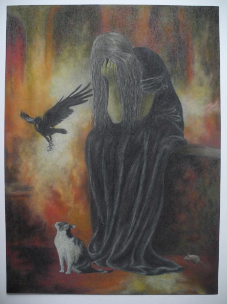 The death, the cat, the crow and the mouse