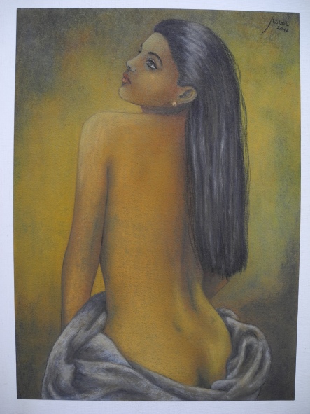 Girl with towel