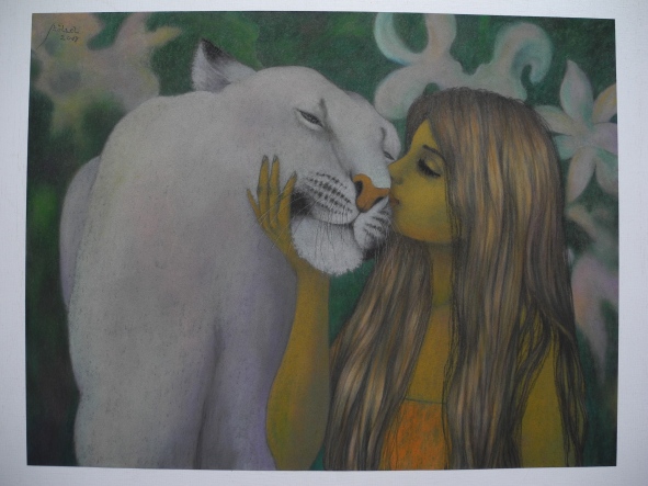  Rita, kissing the white lioness