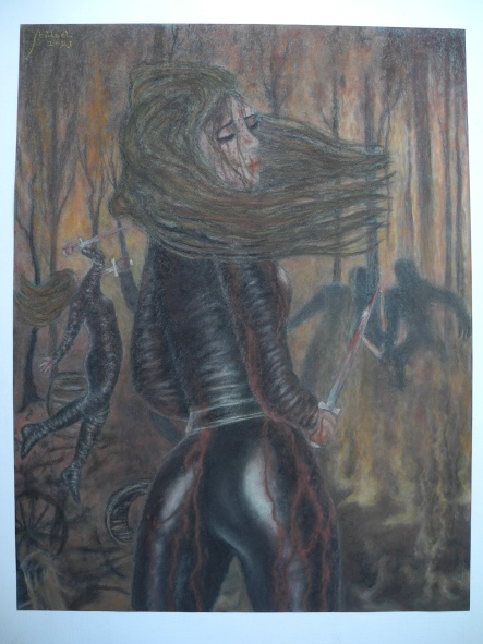 Ronja and Lagertha amidst the battle