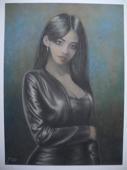 Elle in leather