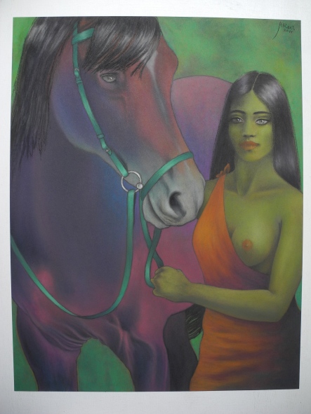 The horsewoman