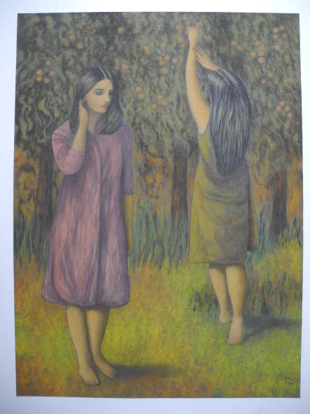 Picking fruits